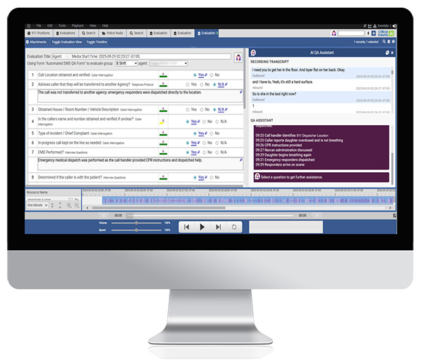 Monitor with an Evaluate screenshot