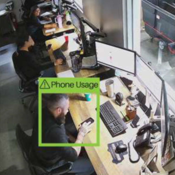 Monitoring phone usage in an office setting
