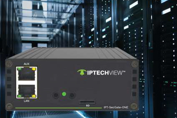 Server room with an IPTECHView security gateway box